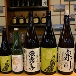 料理の味を引き立てるお酒を厳選してご用意。お酒好きには堪らないラインナップを取り揃えています！