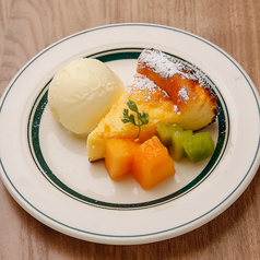 チーズケーキ+バニラアイス