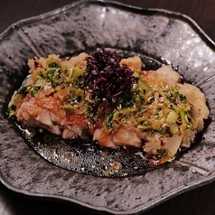 ねぎダレの大判唐揚げ