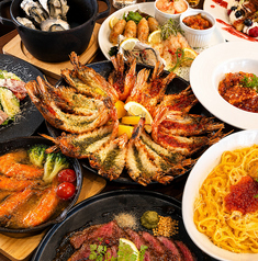 Crab Shrimp and Oyster クラブ シュリンプ アンド オイスターのコース写真