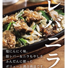 鉄板レバニラ