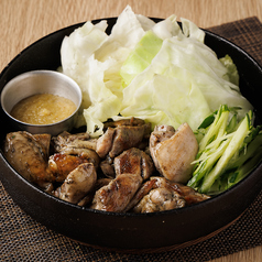 地鶏の炭火焼き柚子ニンニク