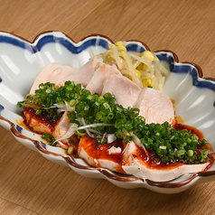 朝引き鶏むね肉の南高梅和え