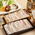 料理メニュー写真&nbsp;豚しゃぶしゃぶ鍋　A.国産豚肉ロース・バラ