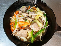 塩ラム野菜炒め定食