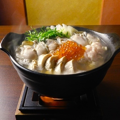 牡蠣と白子とあん肝を盛り込んだ痛風鍋