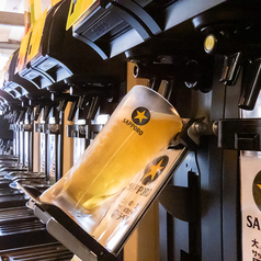 生ビールも飲み放題！開放的な屋上テラスで乾杯☆