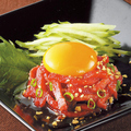 料理メニュー写真 黒毛和牛ユッケ風(低温調理)