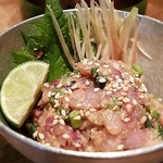 鮮魚を使用したなめろうはつまみに最適◎なめろう丼もご用意しております！是非ご賞味ください！