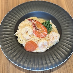 殻ごと食べれる海老の明太クリーム