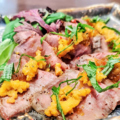料理メニュー写真&nbsp;希少和牛「短角牛」ローストビーフ 濃厚ウニソース