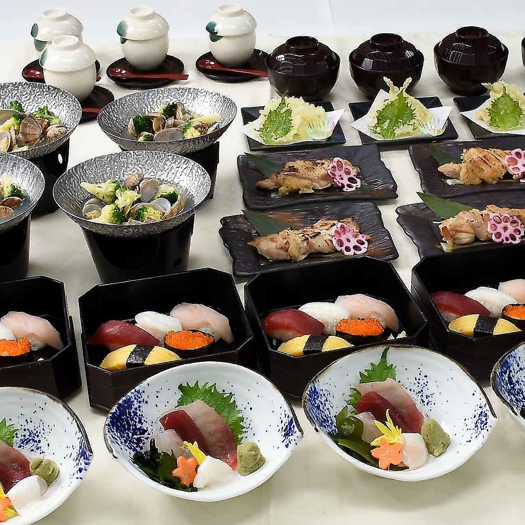 ご宴会もおまかせください◎2時間飲み放題付きで刺身盛り合わせや天ぷらなどが楽しめます！ 