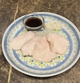 料理メニュー写真 蒸し鶏ハム　会津山椒ポン酢