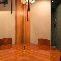 プライベート感溢れる個室を完備。記念日や接待に最適◎