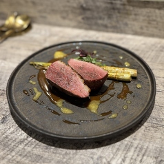 筍のフリットと鴨ロースト