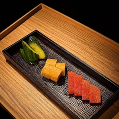 漬け物盛り合わせ(紅心大根、胡瓜、長芋)
