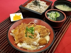 エビフライかつ丼とミニそばセット