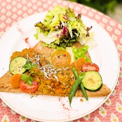 手作り夏野菜カレーガレット