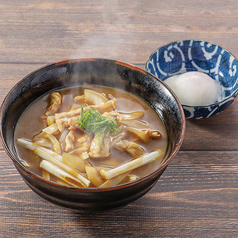 鶏せせりのカレー南蛮～温玉添え～