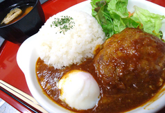 飛騨牛ハンバーグのロコモコ丼