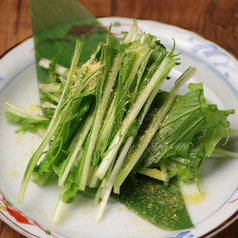 水菜の浅漬け　ゆず風味