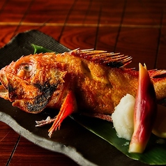 北海道産キンキ一本原始焼き