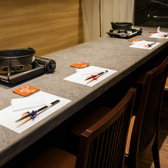 1～2名様でご利用いただけるカウンター席。