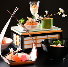 【嵯峨野】全10品/前菜/御しのぎ/椀物/お造り/焼物/蒸物/揚物/料理長おすすめの一品/食事/デザート