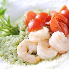 クレソンのグリーンリゾット 