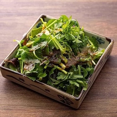 春菊とセリのサラダ