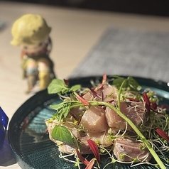 鰤柚子オイル/ホタルイカと菜の花のパスタ/キーンカーンターコン 各
