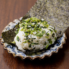 【おにぎり】野沢菜と胡麻油