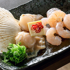 【海鮮バター焼き】ハーフサイズ2種盛り　ほたて・えび