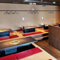 清潔感のある広々とした店内