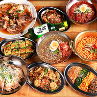 韓国の味を楽しむ！定番料理が勢揃い♪