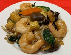 エビとキクラゲの玉子炒め　L