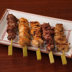 絶品地鶏焼き鳥5本盛り合わせ