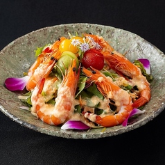 エビと糸島野菜の生ドレサラダ