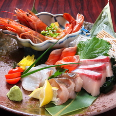 本日の鮮魚三種盛り