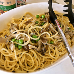 自慢のガーリックパスタ