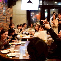 25名様～70名様で貸切OK！結婚式2次会にも