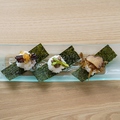 料理メニュー写真&nbsp;おまかせアテむすび 3貫盛り