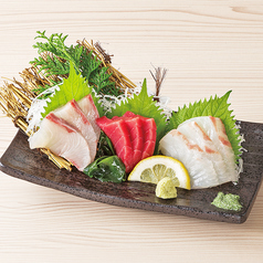 本まぐろ入り刺身3点盛合せ