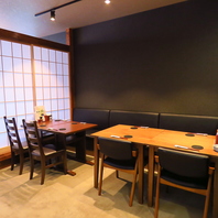 店内は、リラックス空間が広がります。ご家族連れにも◎