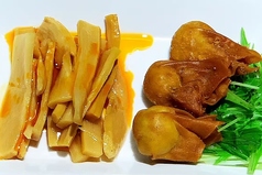 F：揚げワンタン＋味付けメンマ