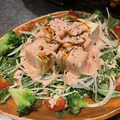 京豆腐のサラダ