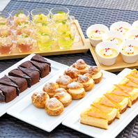 種類豊富なデサートも食べ放題！