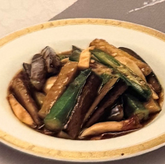 60.オクラと茄子の甘味噌炒め