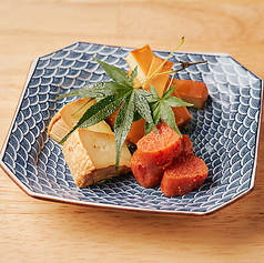 自家製 2種のチーズと明太子の燻製