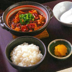 四川麻婆豆腐定食 ※ごはん、みそ汁、漬物付